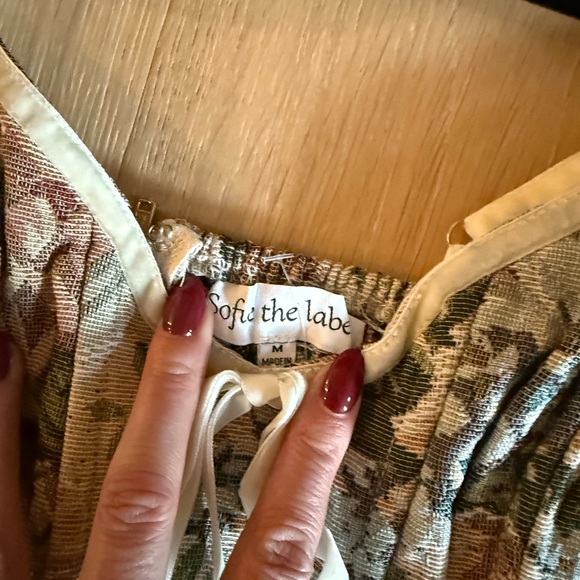 Floral Print Ruffle Strap Blouse - Picture 3 of 3